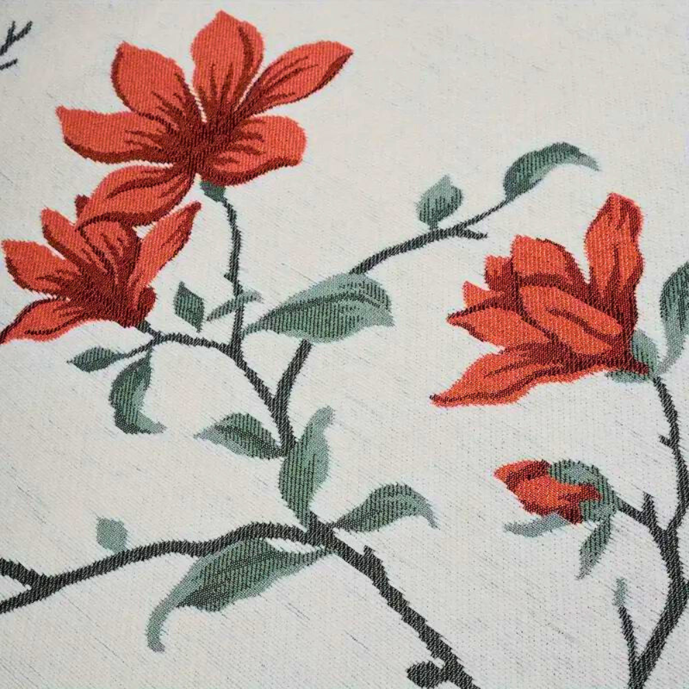 Vintage Bloemen Chenille Bankhoes – Stofdicht en Krasbestendig | Oase Wonen