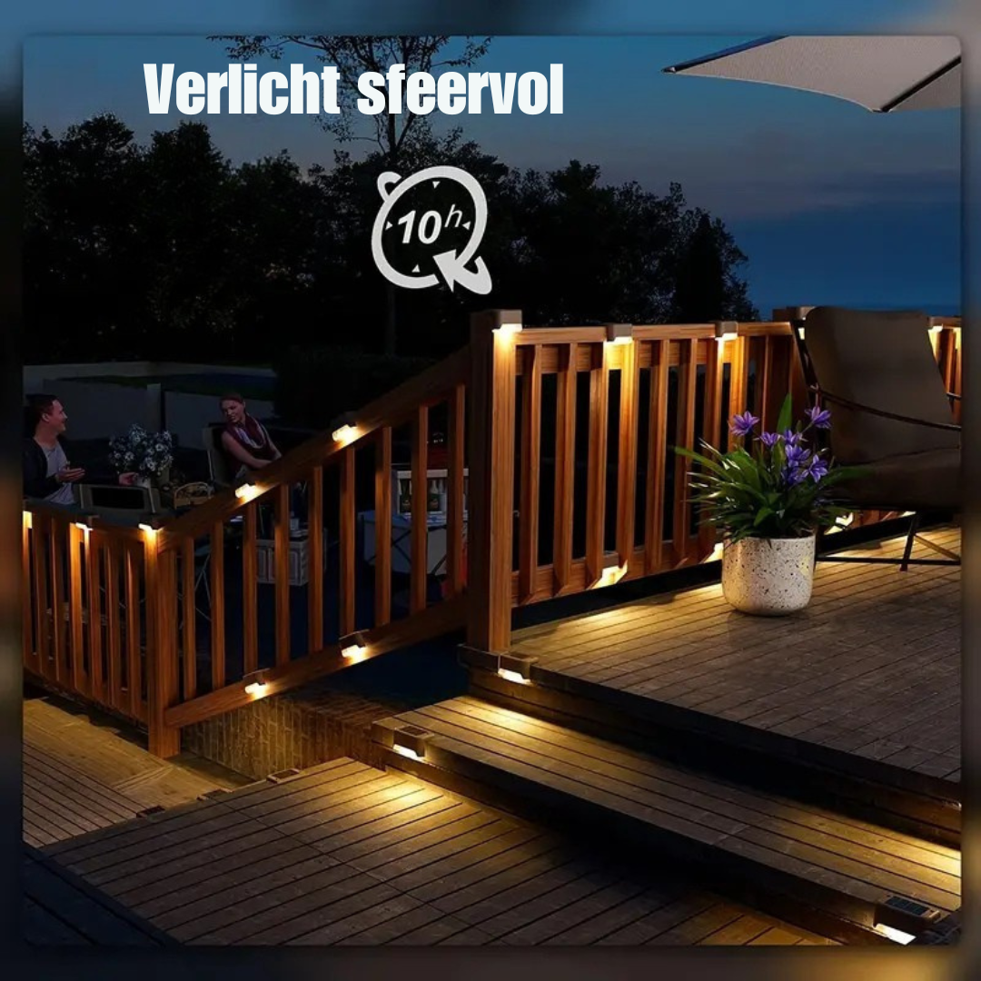 Waterdichte LED Solar tuinlamp op zonne-energie, eenvoudig te installeren zonder bedrading, met automatische aan/uit functie