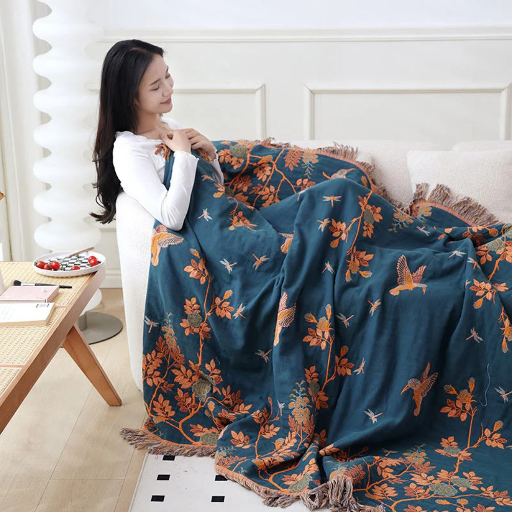 Aurelia Katoenen Woonplaid | Oase Wonen