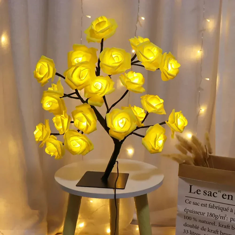 BlossomGlow – Betoverende Rozenboom Lamp