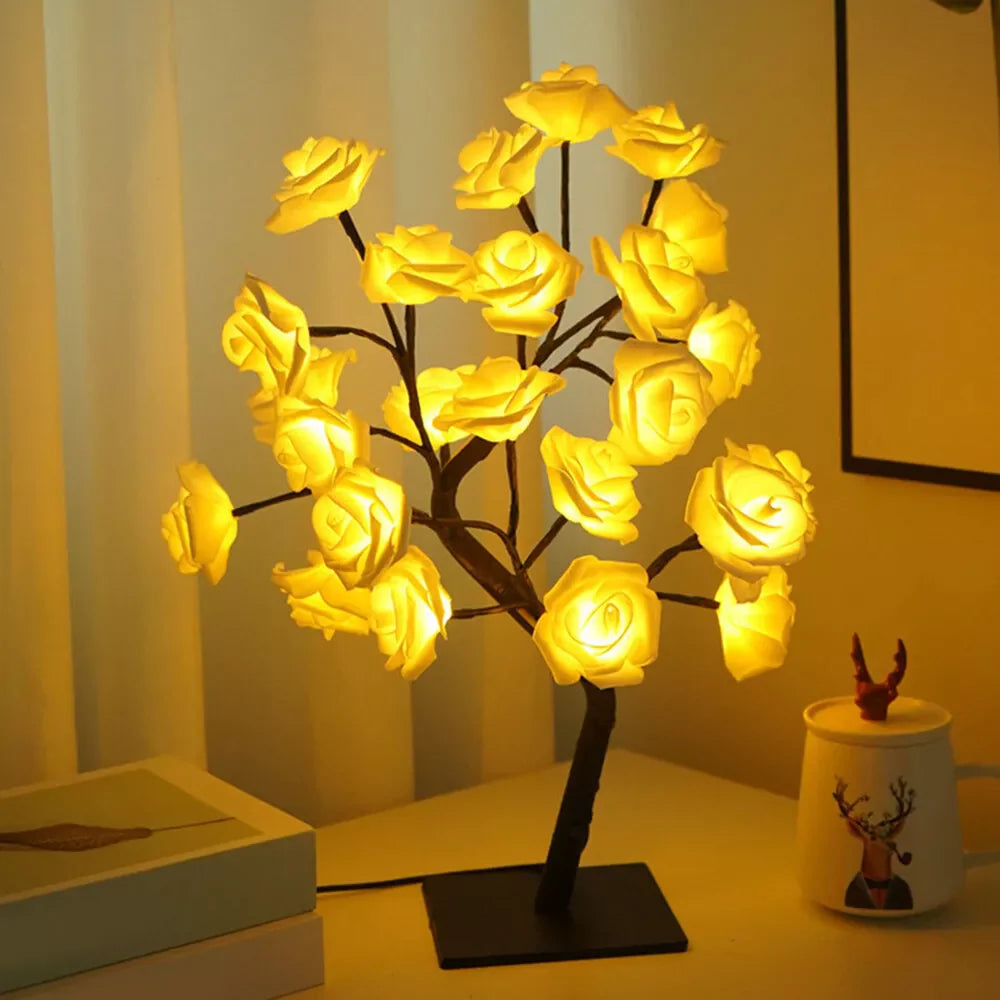 BlossomGlow – Betoverende Rozenboom Lamp