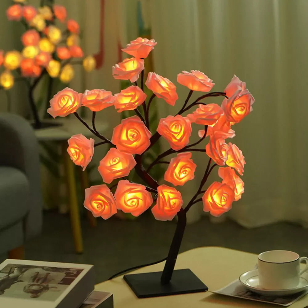 BlossomGlow – Betoverende Rozenboom Lamp