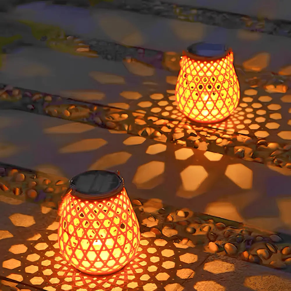 Lumea geweven Solar Lantaarn – Sfeervolle verlichting buiten