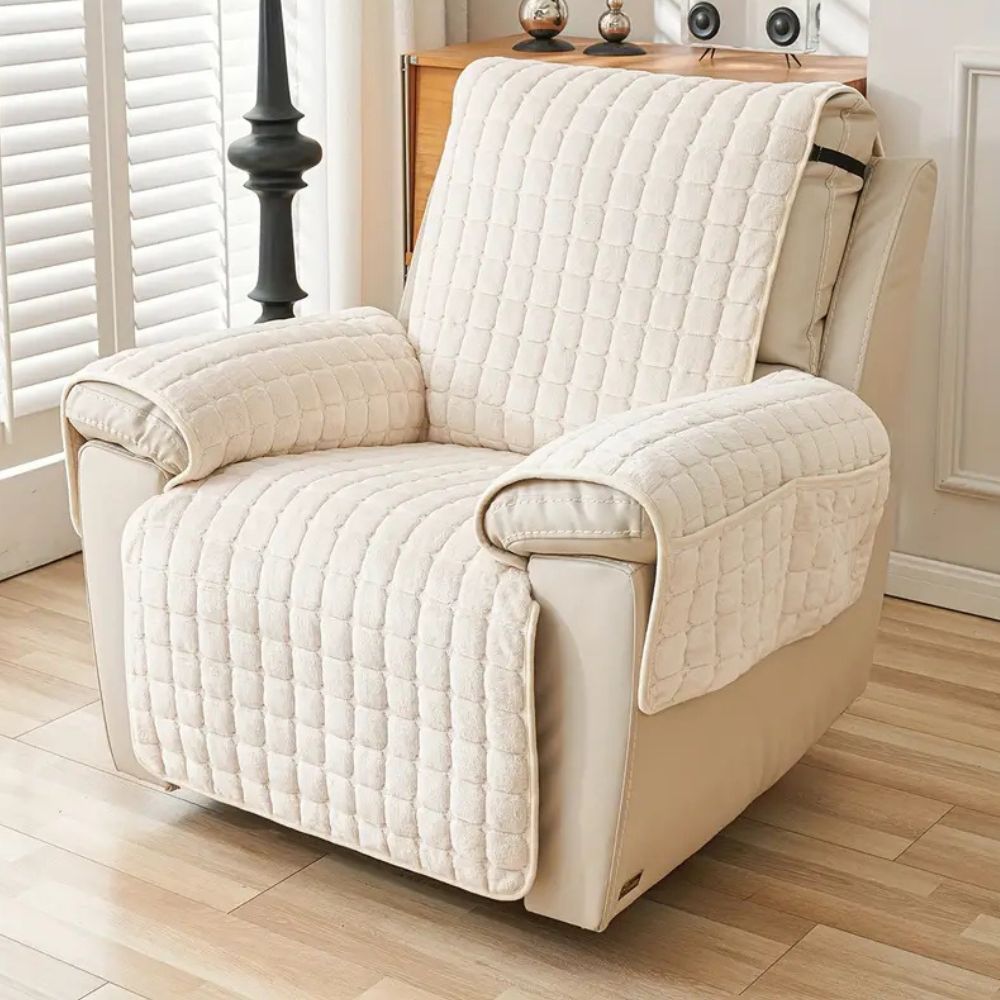 Snug Grid Relaxstoelhoes – Zachte Microvezelhoes voor Relaxstoel | Oase Wonen