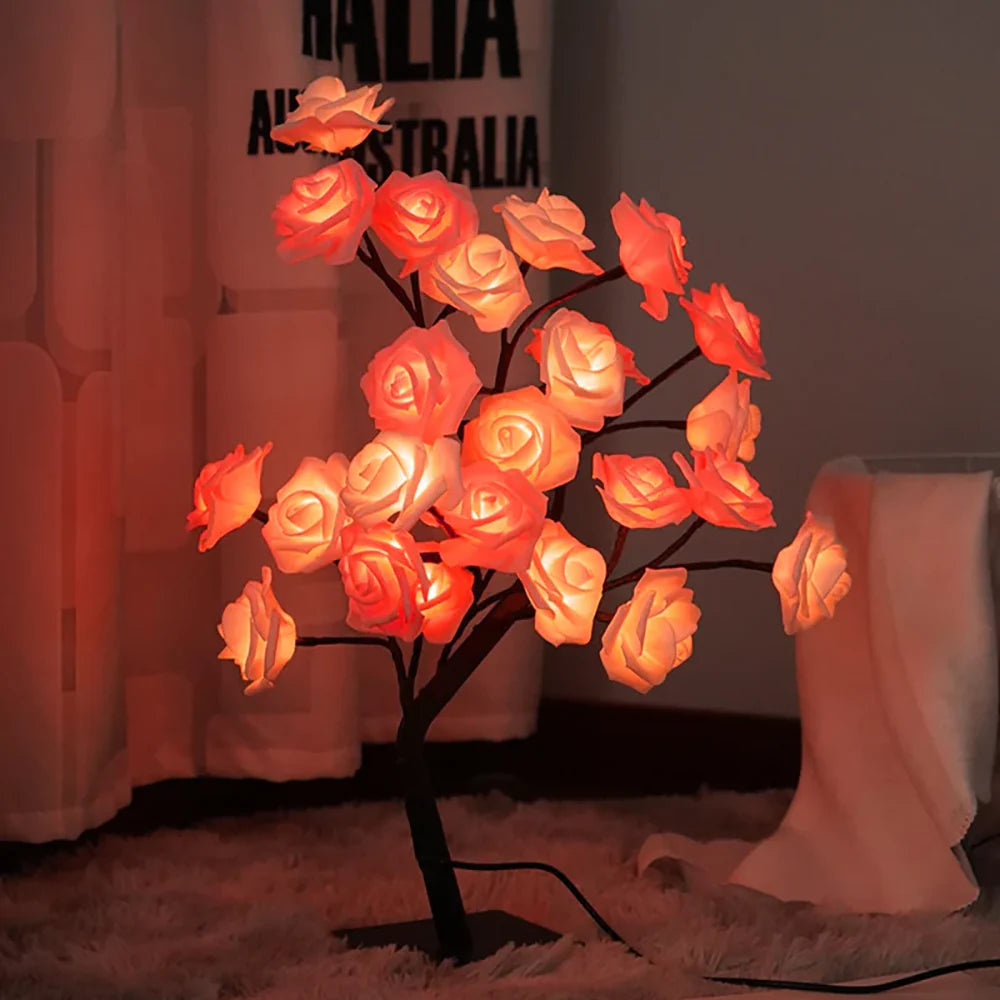BlossomGlow – Betoverende Rozenboom Lamp
