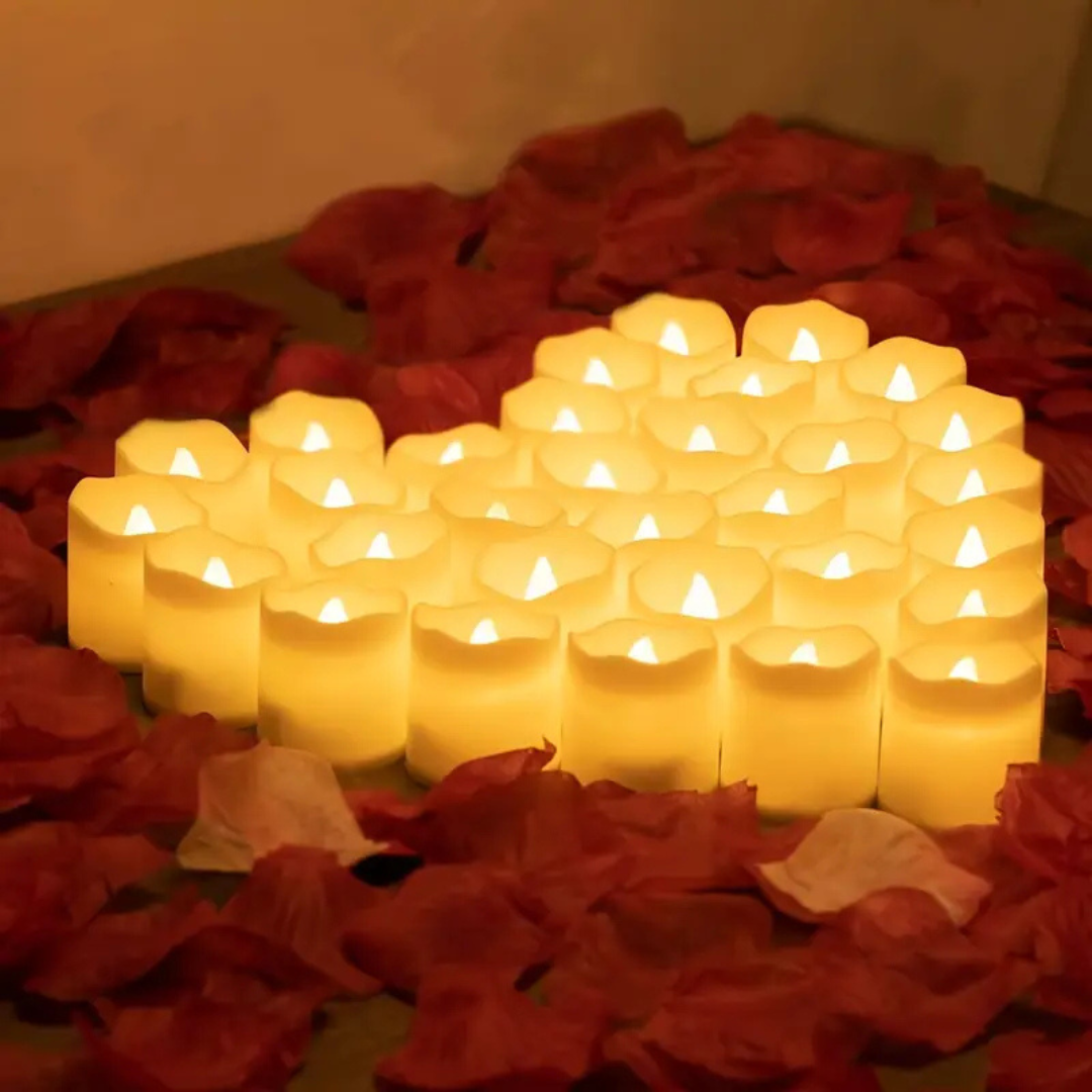 Glow LED kaarsen - Duurzaam, voordelig en sfeervol (24 stuks)