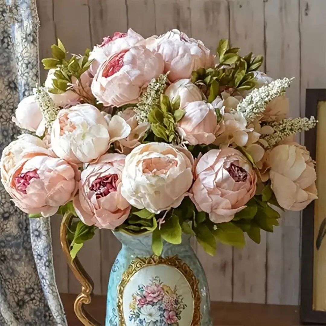 kunst pioenrozen bloemen decoratie