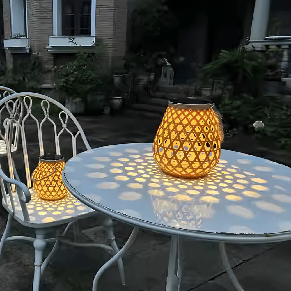 Lumea geweven Solar Lantaarn – Sfeervolle verlichting buiten