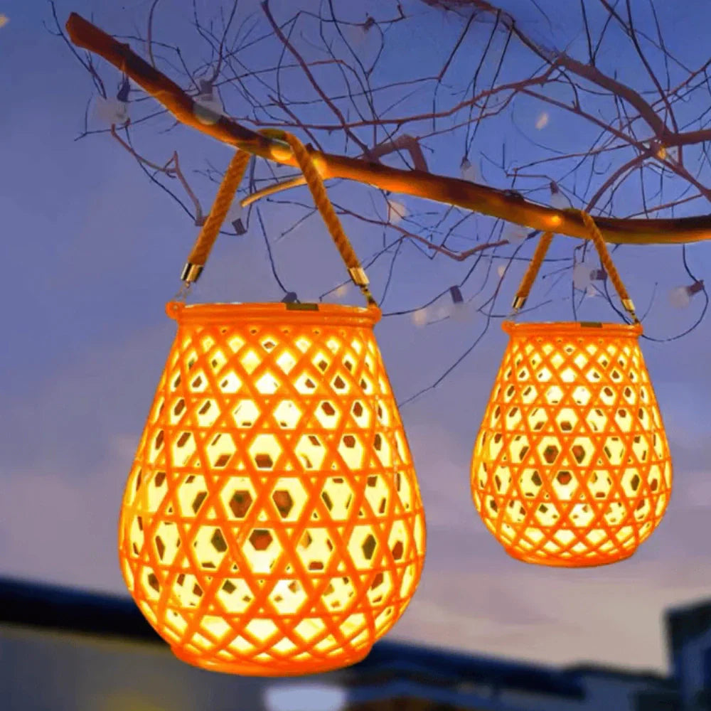 Lumea geweven Solar Lantaarn – Sfeervolle verlichting buiten
