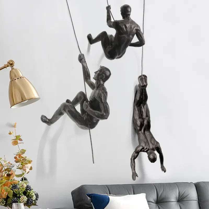 ClimbForm - Creatieve klimmende man muurdecoratie set