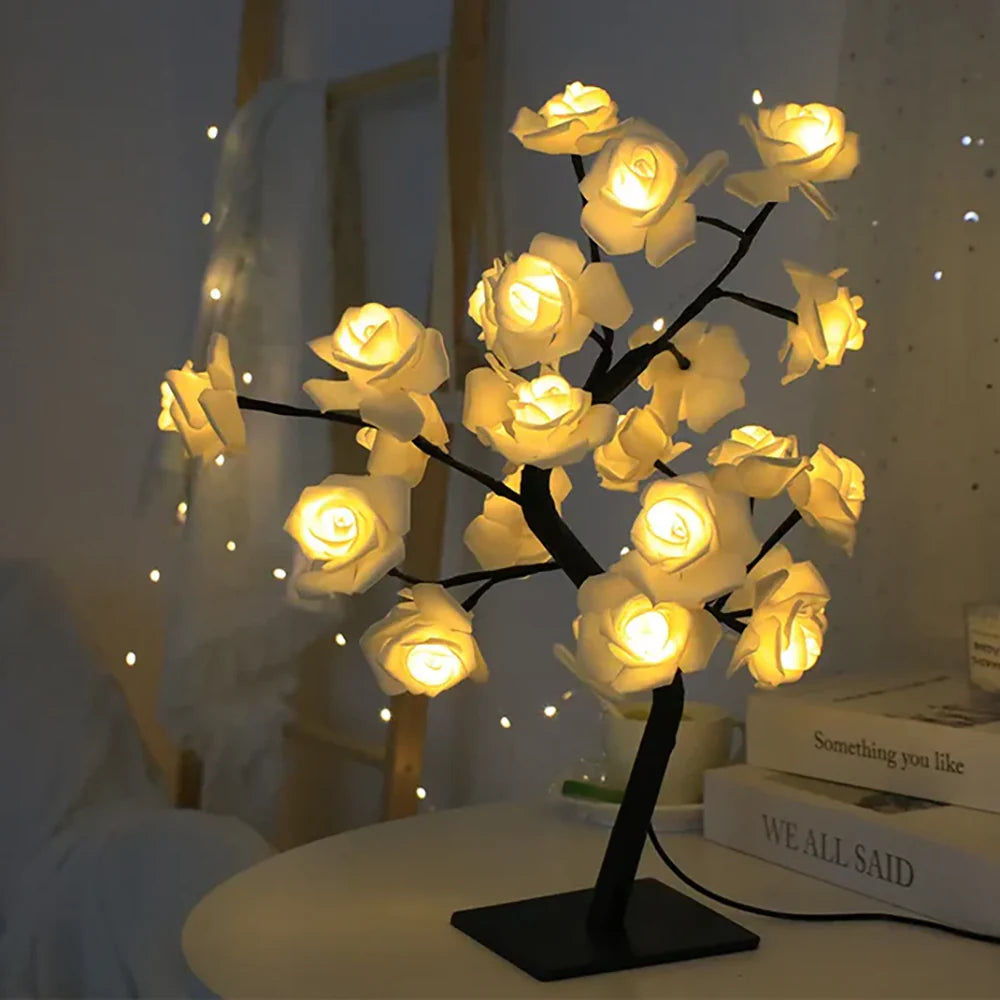 BlossomGlow – Betoverende Rozenboom Lamp