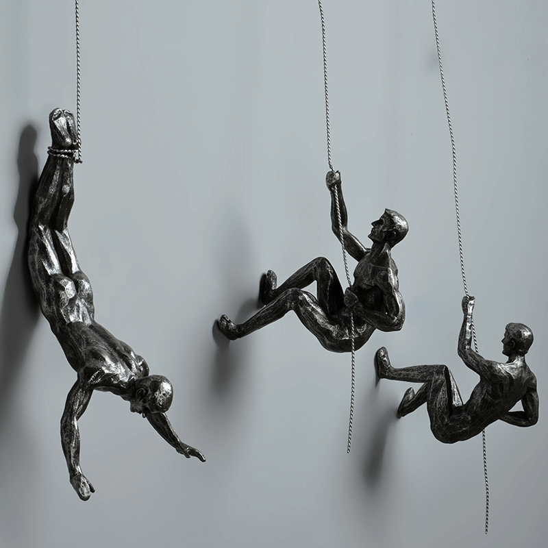 ClimbForm - Creatieve klimmende man muurdecoratie set