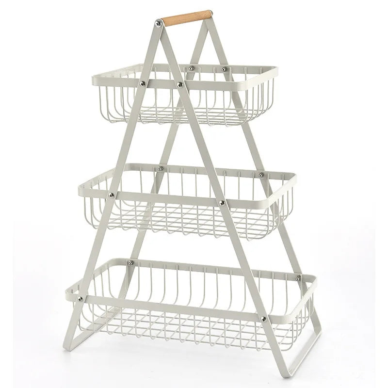 VertiFruit – 3-laags Fruitmand met Elegant Design