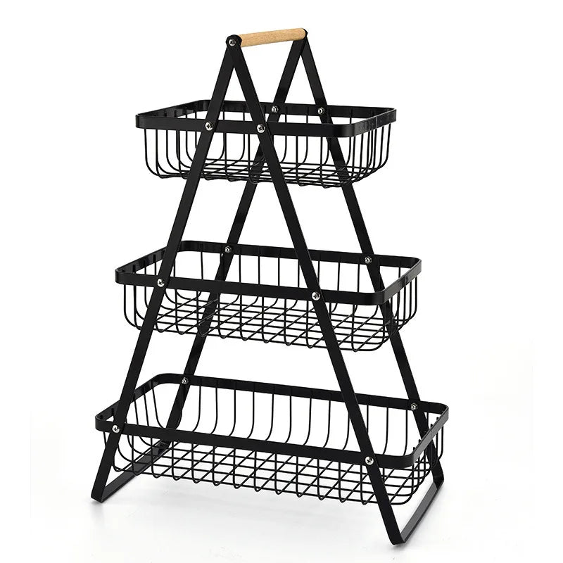 VertiFruit – 3-laags Fruitmand met Elegant Design