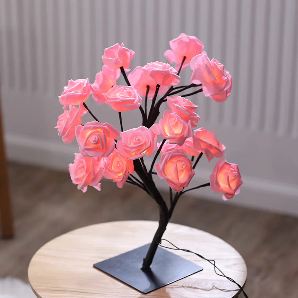 BlossomGlow – Betoverende Rozenboom Lamp