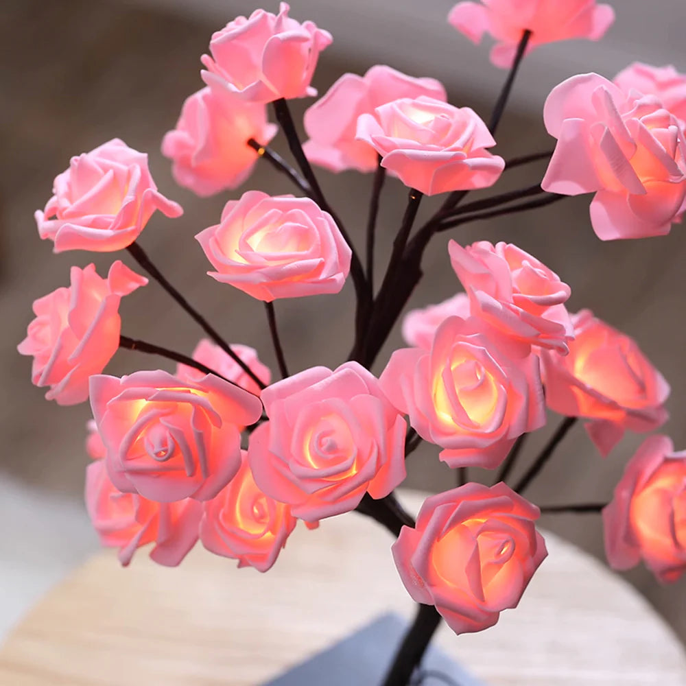 BlossomGlow – Betoverende Rozenboom Lamp