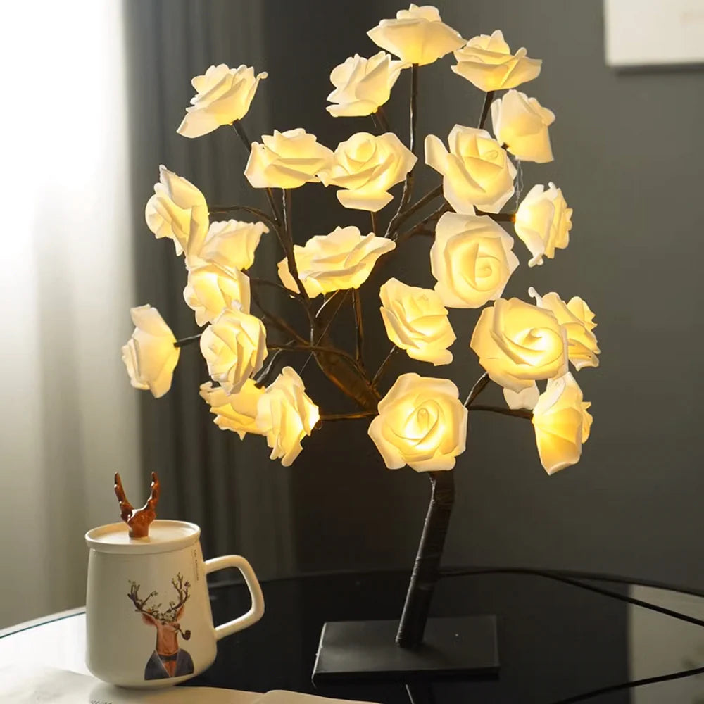 BlossomGlow – Betoverende Rozenboom Lamp