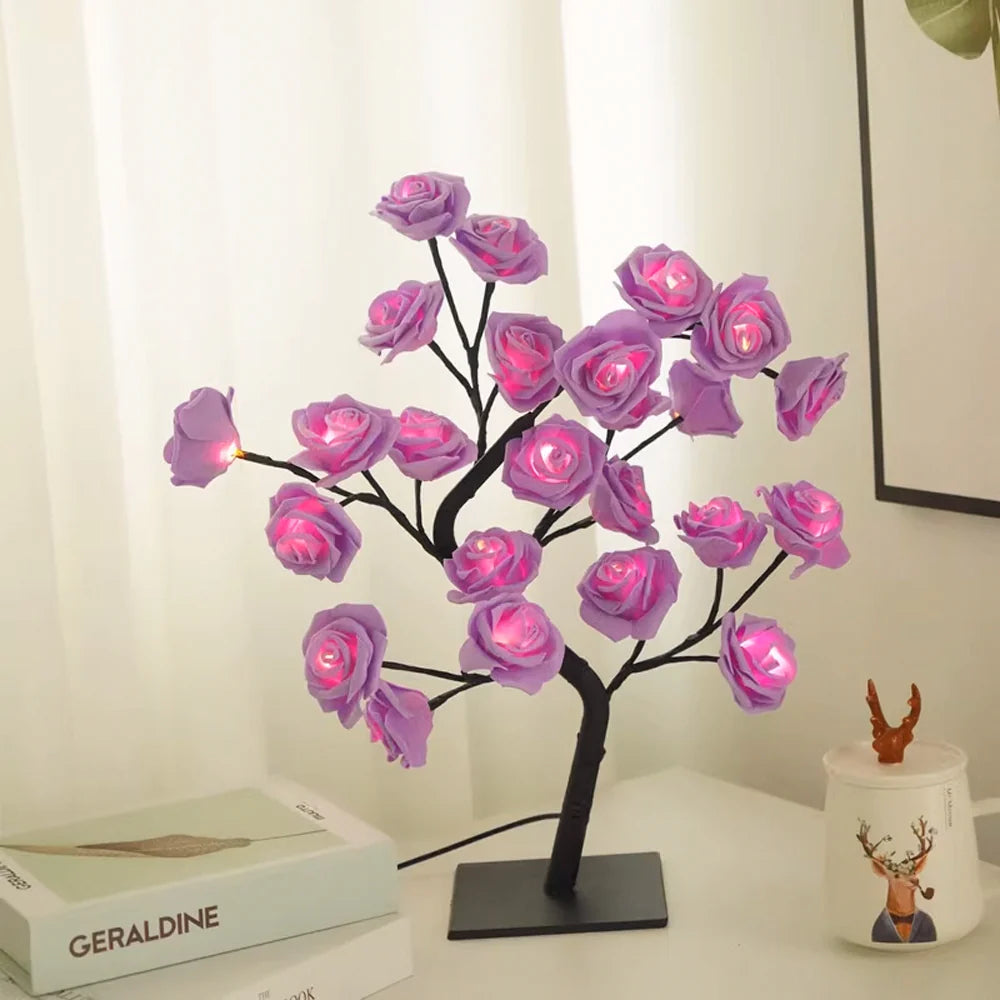 BlossomGlow – Betoverende Rozenboom Lamp