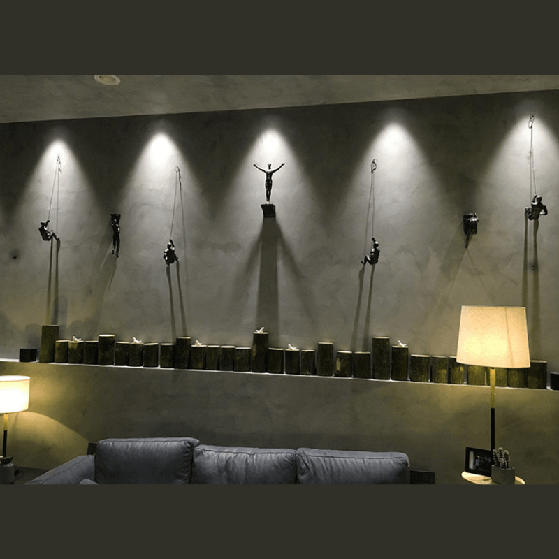 ClimbForm - Creatieve klimmende man muurdecoratie set