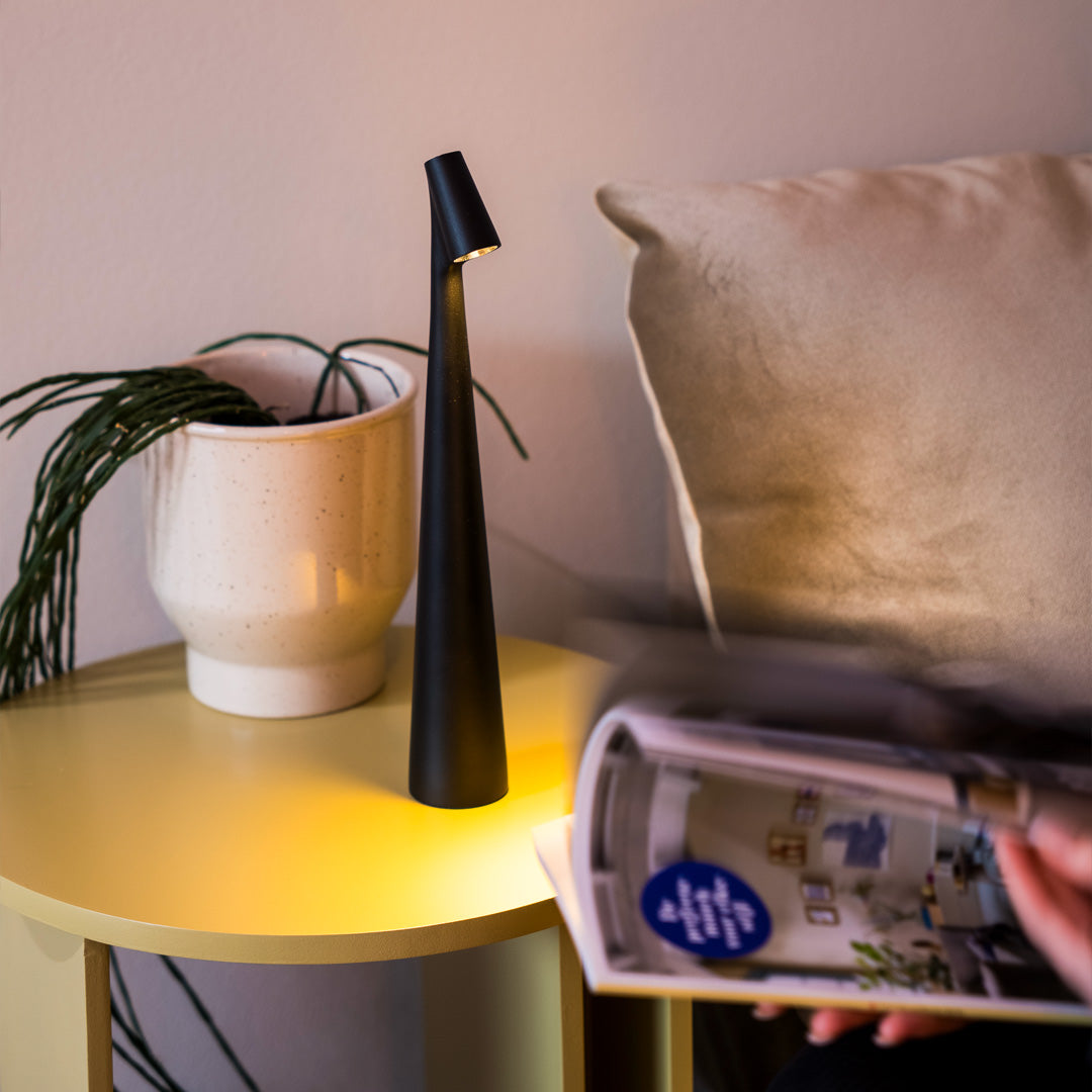 Lumi Draadloze tafellamp | 3 helderheidsniveaus en oplaadbare LED