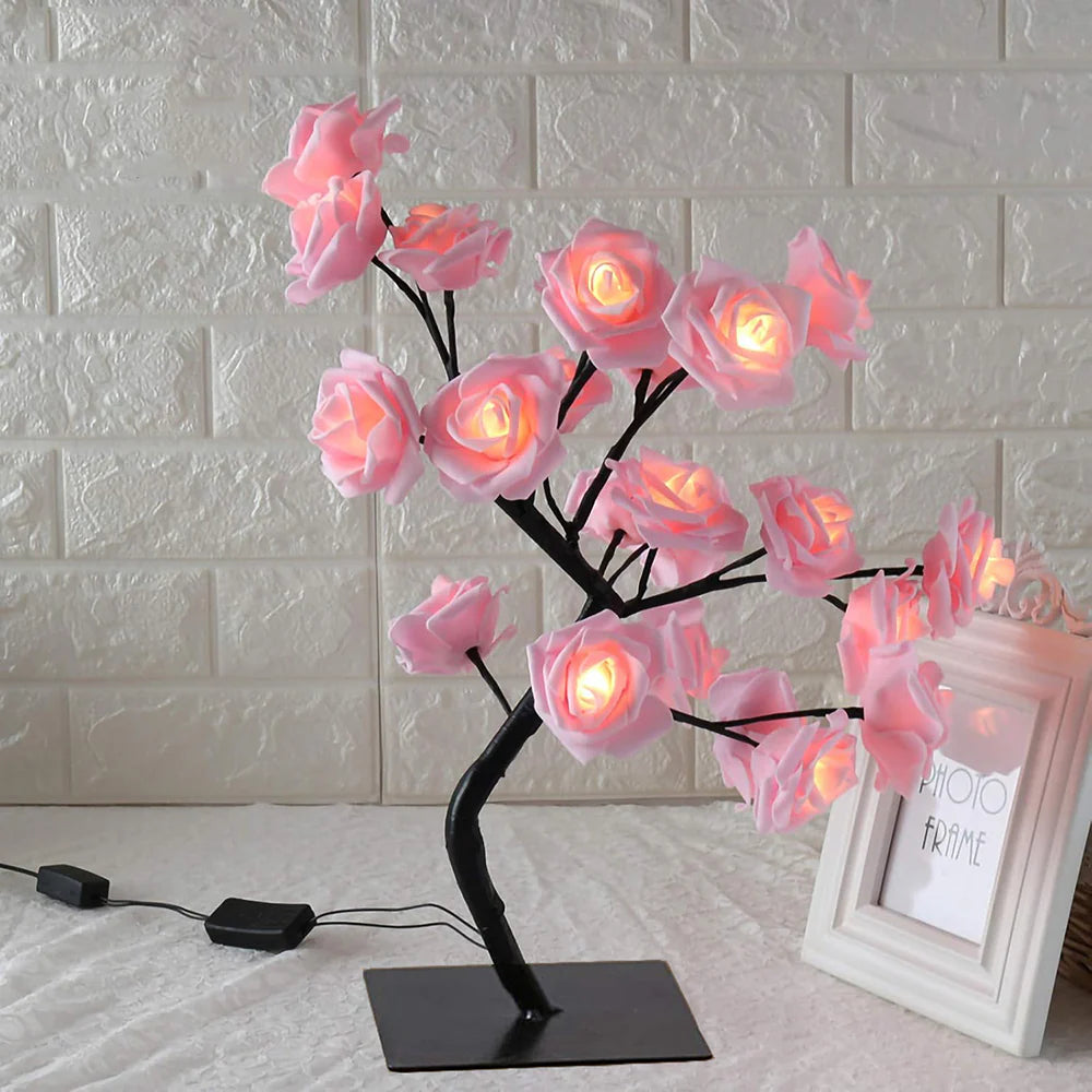 BlossomGlow – Betoverende Rozenboom Lamp