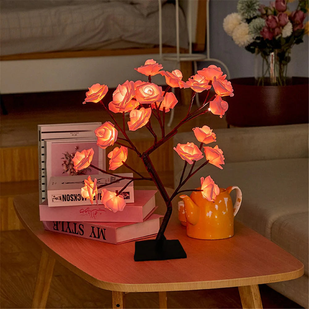 BlossomGlow – Betoverende Rozenboom Lamp