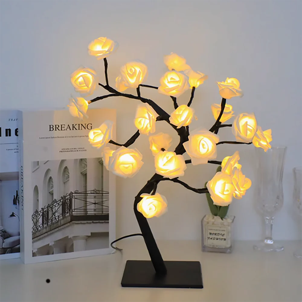 BlossomGlow – Betoverende Rozenboom Lamp