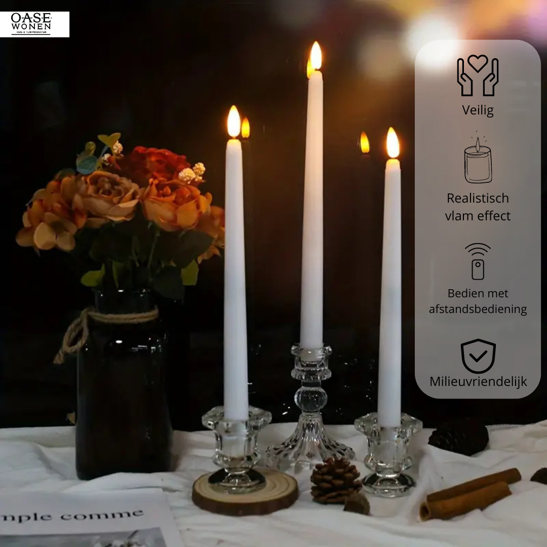 vlamloze verlichting kaars