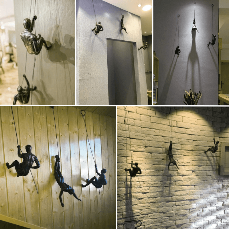 ClimbForm - Creatieve klimmende man muurdecoratie set