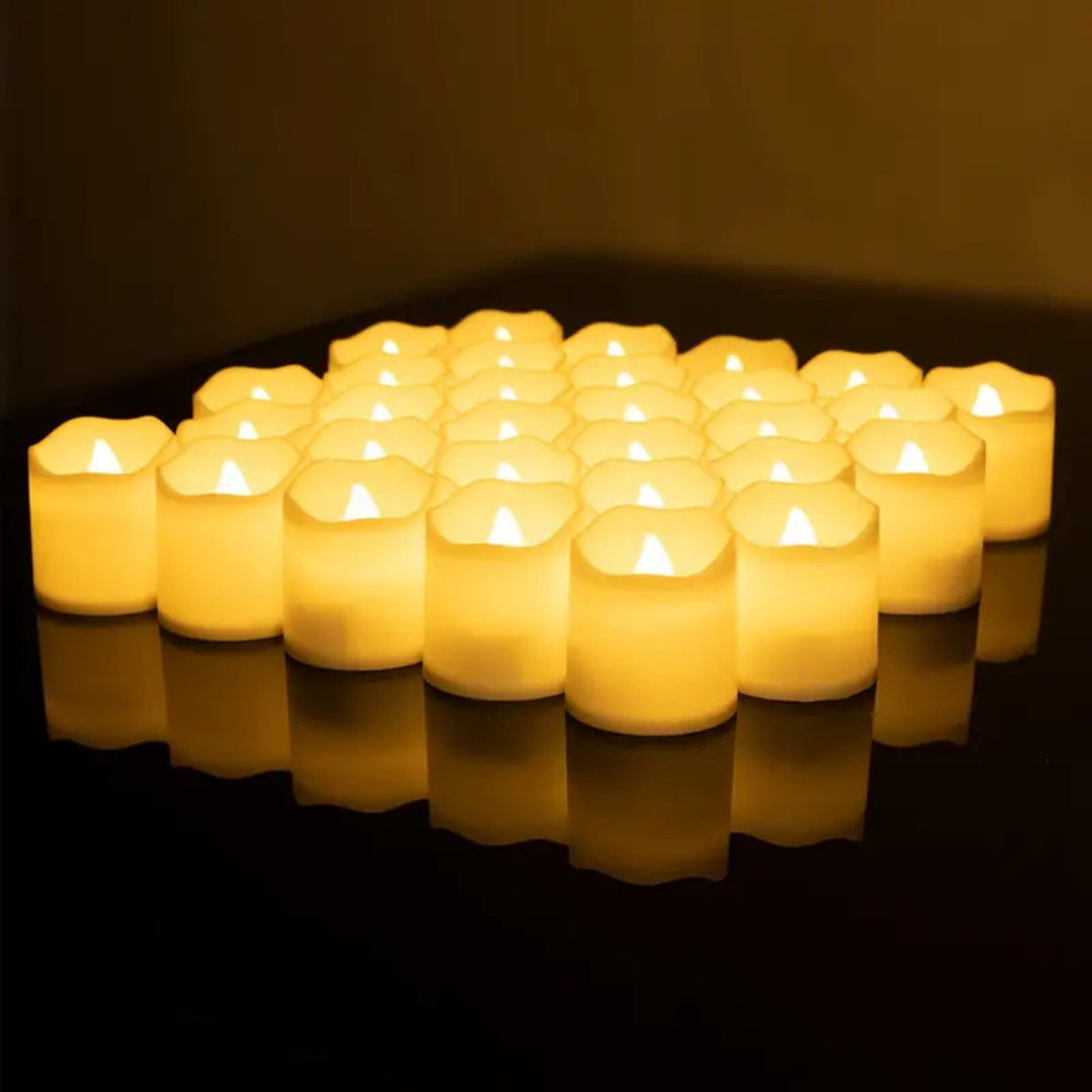 Glow LED kaarsen - Duurzaam, voordelig en sfeervol (24 stuks)