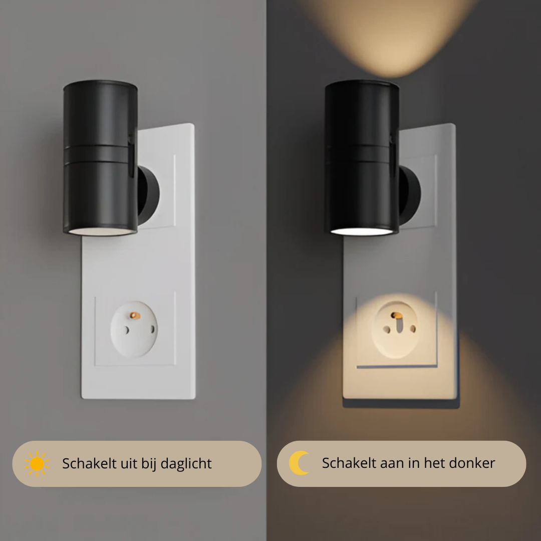 Plug in LED lamp met lichtsensor