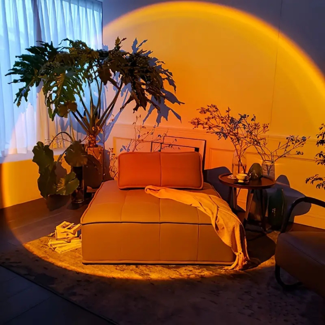 rustgevende ambiance sunset lamp