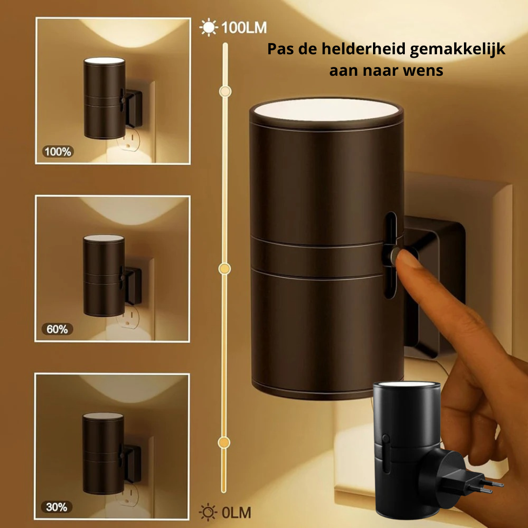 Plug in LED lamp met lichtsensor