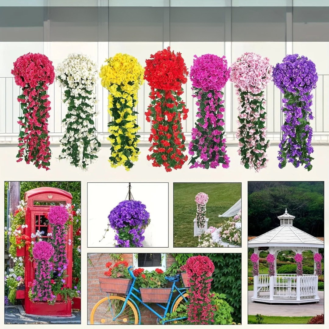 EverBloom – Hangende violet kunstbloemen