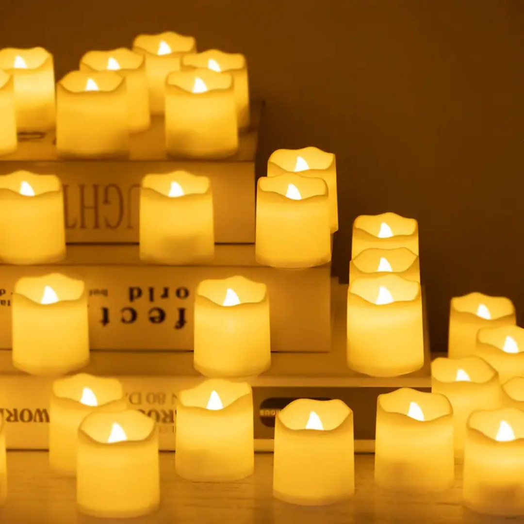 Glow LED kaarsen - Duurzaam, voordelig en sfeervol (24 stuks)