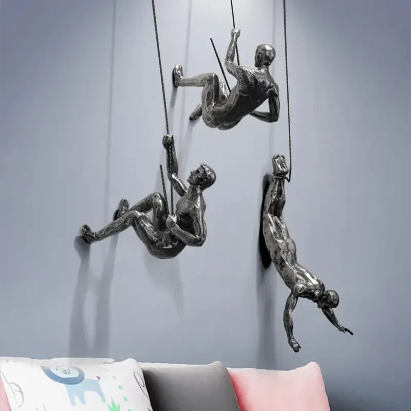 ClimbForm - Creatieve klimmende man muurdecoratie set