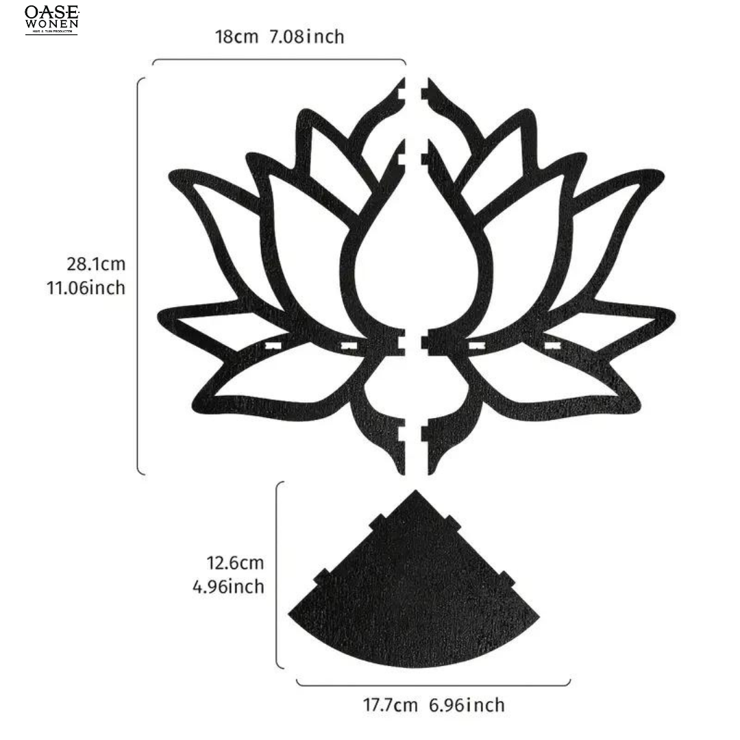 lotus wandplank decoratie muur