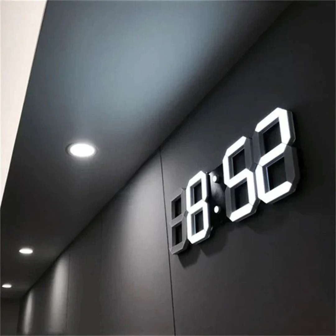 LumiTime – 3D LED Wandklok voor een Modern Interieur