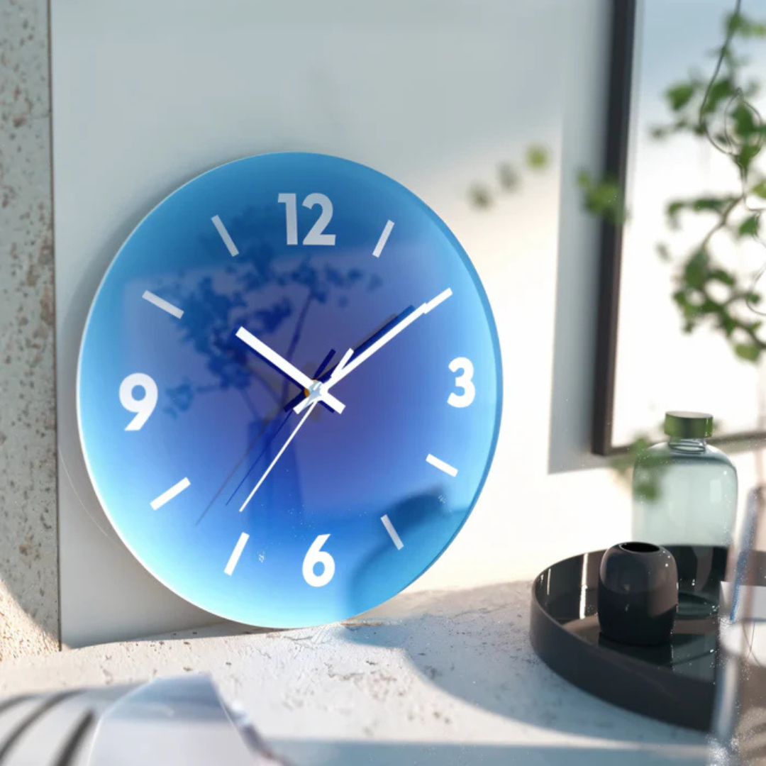 Glassique – Moderne Design Wandklok