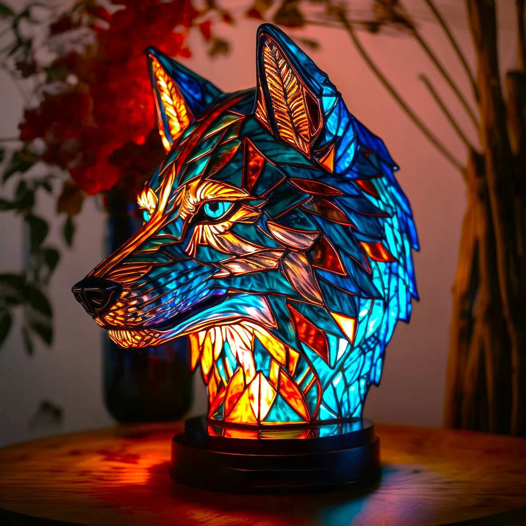 Kleurrijke dieren ornament lamp