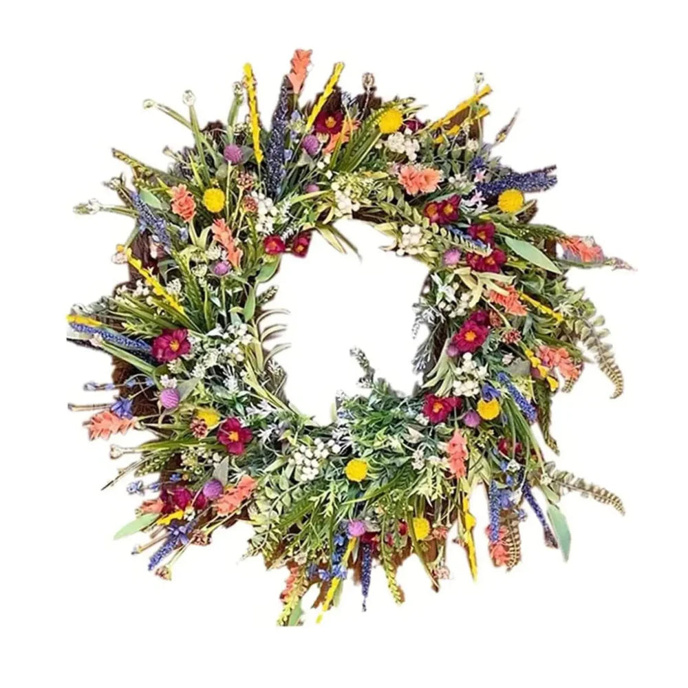 FloraLune – Handgemaakte Bloemenkrans voor Elk Seizoen