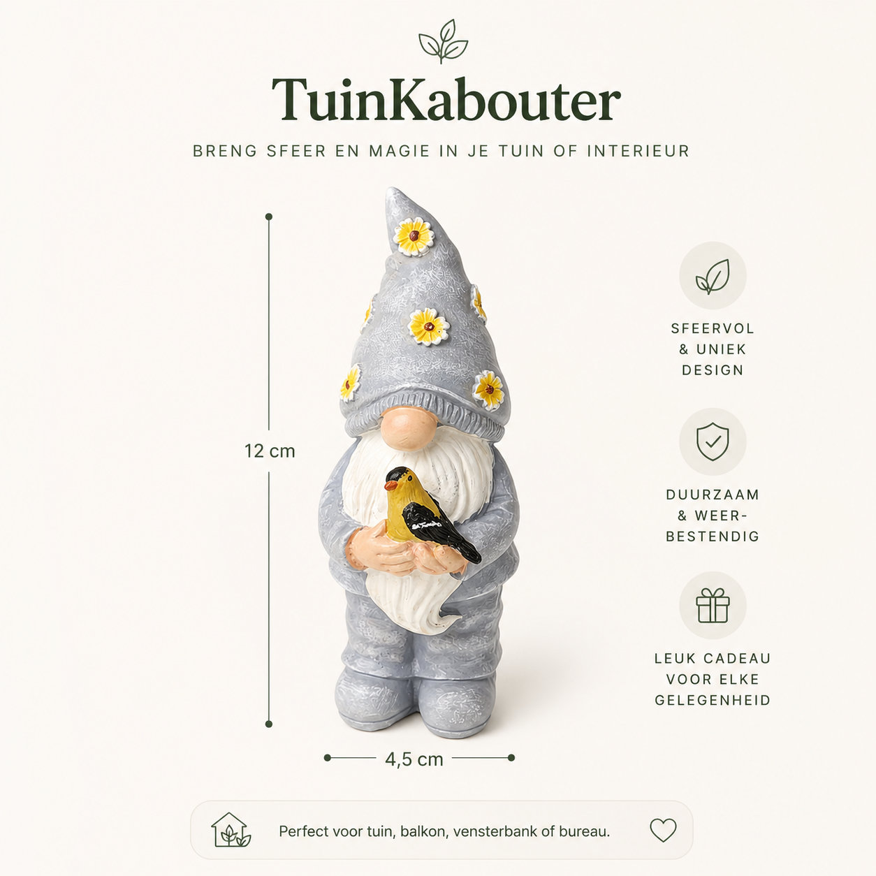 TuinKabouter™ – Decoratieset (3 Stuks)