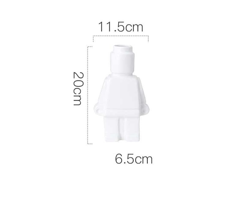 Lego-vorm lichaam vaas