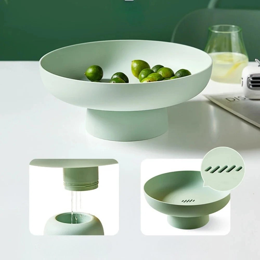 VitaLeaf – Retro Fruitschaal met Elegante Bladvorm