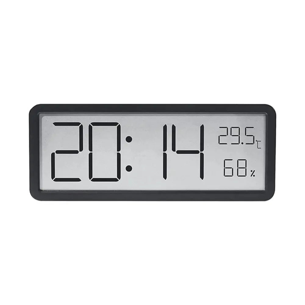 ClimaView – Digitale LED-wandklok met Temperatuur- en Vochtweergave
