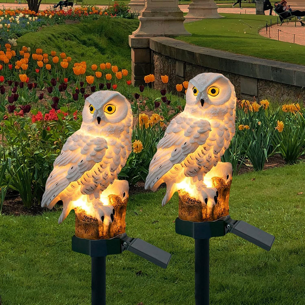 NachtWachter – Solar LED Uilenlamp op Zonne-energie