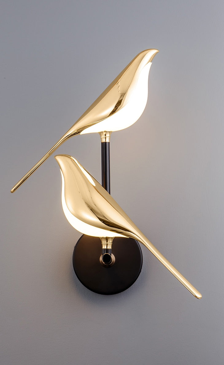 Aurora vogel wandlamp