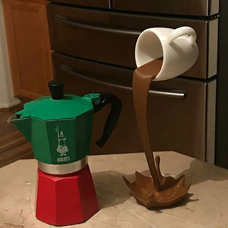 Kaffeeflow – Zwevende Koffiesculptuur voor een Sfeervol Interieur