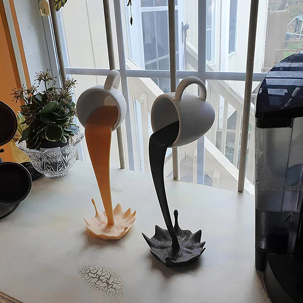 Kaffeeflow – Zwevende Koffiesculptuur voor een Sfeervol Interieur