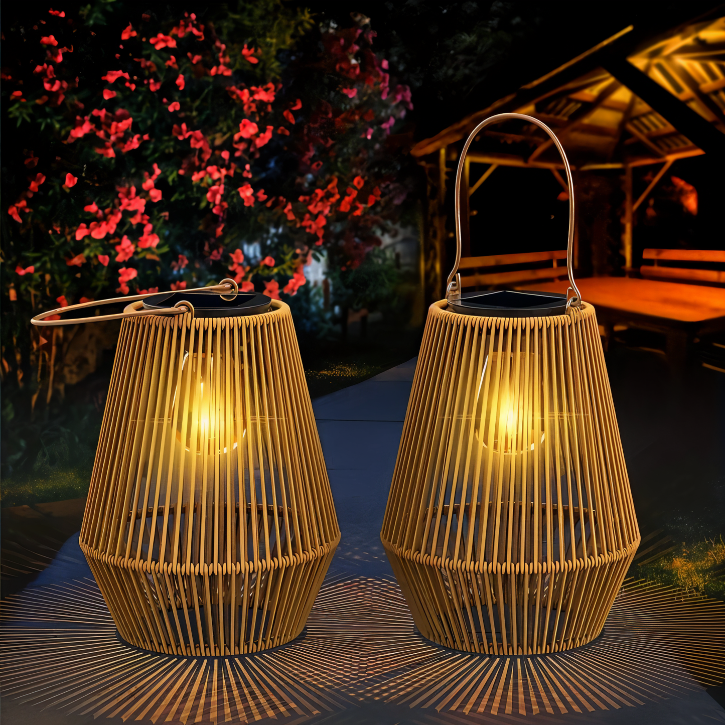 SolarLoom Bamboe Lantaarn – Sfeervolle Verlichting op Zonne-energie